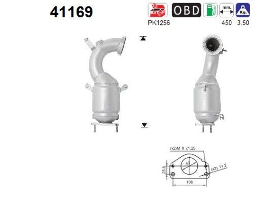 Katalizators AS 41169 AS 41169: Katalizators Fiat BRAVO 2021