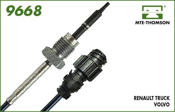 MTE-THOMSON Sensor, udstødningsgastemperatur 9668 Temperaturføler VOLVO MTE-THOMSON 9668