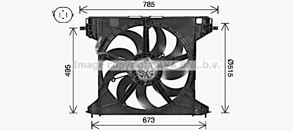 PRASCO Kühlerlüfter AL7528 AL7528 Kühlerventilator ALFA ROMEO SPIDER PRASCO kaufen