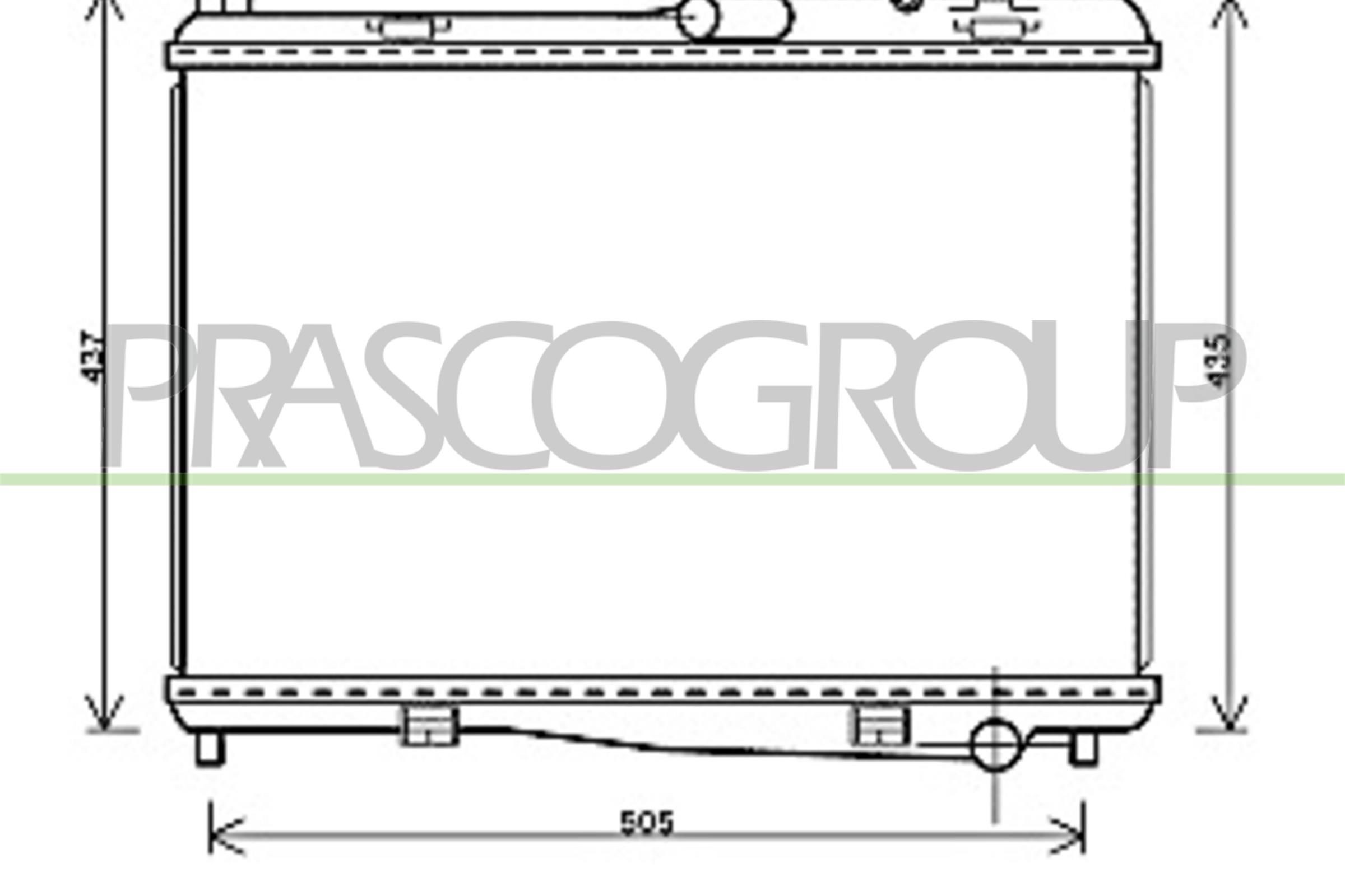 PRASCO Radiators, Motora dzesēšanas sistēma FD346R002 PRASCO FD346R002 Ūdens radiatori Ford Fiesta Mk6 lēti