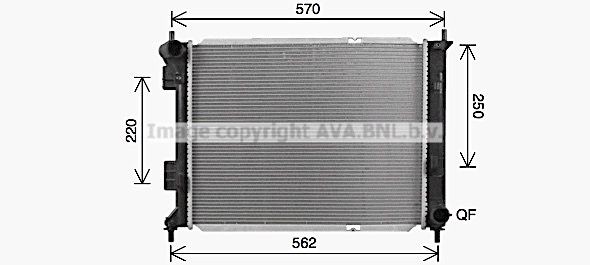 PRASCO Radiator, motorkjøling KA2327 Radiator PRASCO Hyundai i20 KA2327