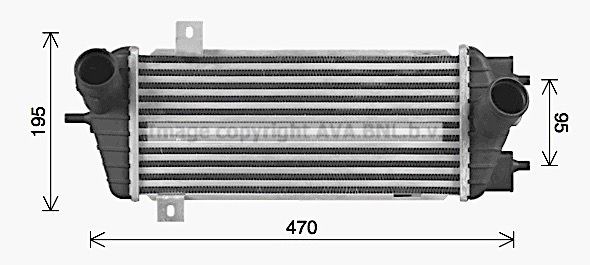 Ιντερκούλερ PRASCO KA4324 PRASCO KA4324: Intercooler Hyundai TUCSON 2016