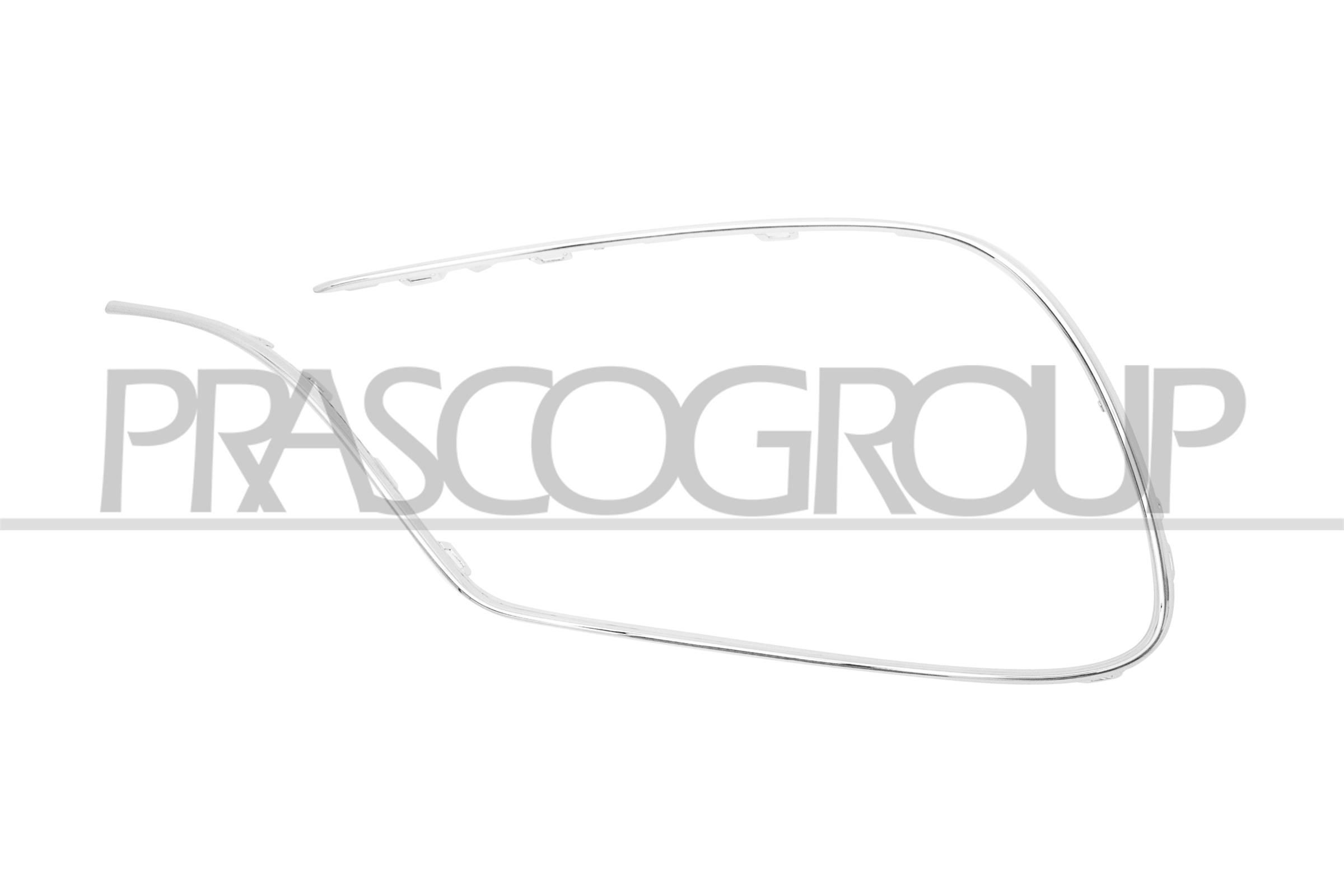 PRASCO Kofangerliste ME5321244 PRASCO ME5321244 Mercedes W222 Blendprop kofanger pris