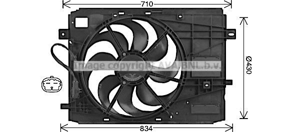PRASCO Βεντιλατέρ PE7561 Βεντιλατέρ PRASCO Volvo 140 PE7561