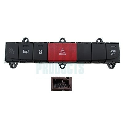 HOFFER Vypínač výstrażných smeroviek H206048 Vypínač výstrażných smeroviek RENAULT HOFFER H206048