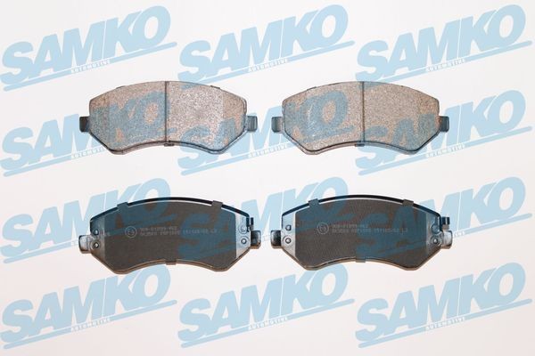 Pastilhas de travão SAMKO 5SP1005 SAMKO 5SP1005: Jogo de pastilhas de travão Dodge CARAVAN 2011
