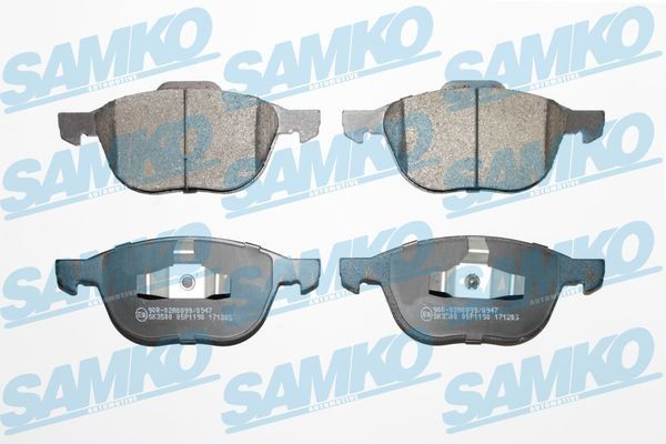 SAMKO Bromsbelägg 5SP1190 5SP1190 SAMKO bromskloss VOLVO 240