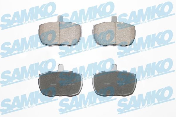 SAMKO Brake pad set 5SP140 SAMKO 5SP140 Land Rover Discovery 1 rear brake pads