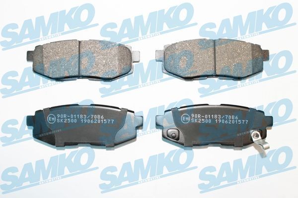 SAMKO Brake pad set 5SP1577 5SP1577 SAMKO brake pads for SUBARU LEVORG