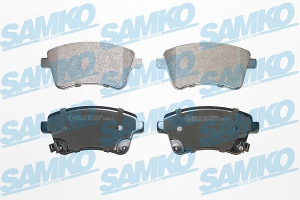 SAMKO Piduriklotsid 5SP1623 Pidurikattekomplekt, ketaspidur SAMKO Kia SPORTAGE 5SP1623