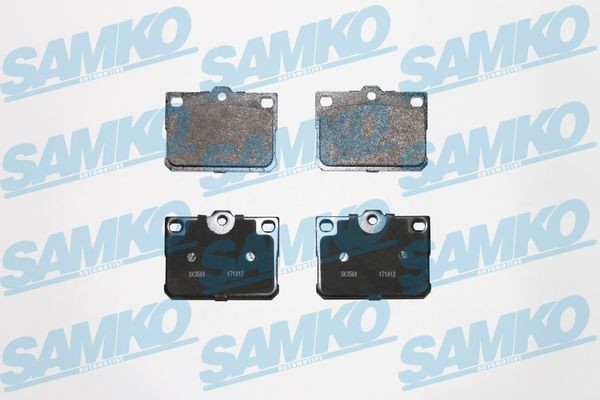 SAMKO Brake pad set 5SP164 SAMKO 5SP164 Brake pad set TOYOTA Corolla Hatchback (E50) 1.6 (TE51_) 84 hp 1980