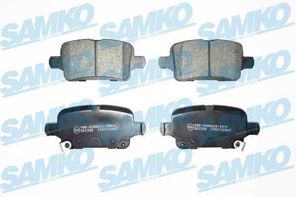 SAMKO Bremseklodser 5SP2047 SAMKO Sports bremseklodser CHEVROLET 5SP2047