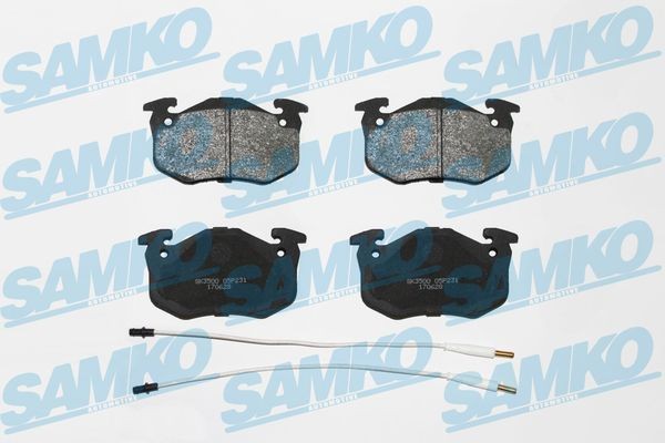 SAMKO Kit pastiglie freni 5SP231 SAMKO 5SP231 Pastiglie freno sportive Twingo 1 prezzo