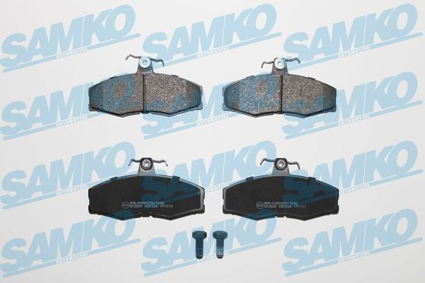 SAMKO Brake pad set 5SP234 SAMKO 5SP234 Skoda Favorit 781 racing brake pads replacement