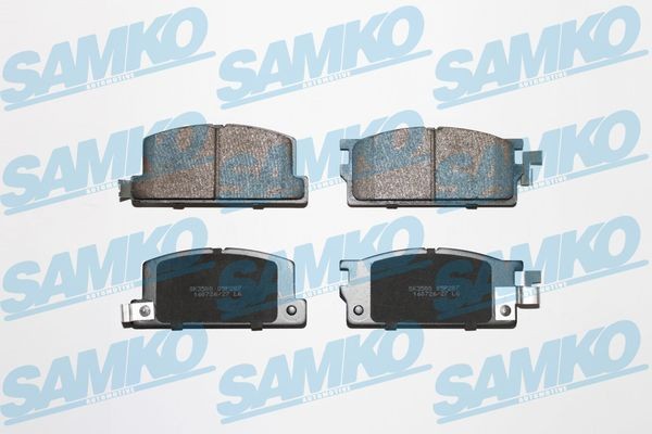 SAMKO Τακάκια φρένων 5SP287 SAMKO 5SP287 Τακάκια φρένων ISUZU Trooper I SUV Cabrio (UBS) 2.3 (UBS16) 90 PS 1985