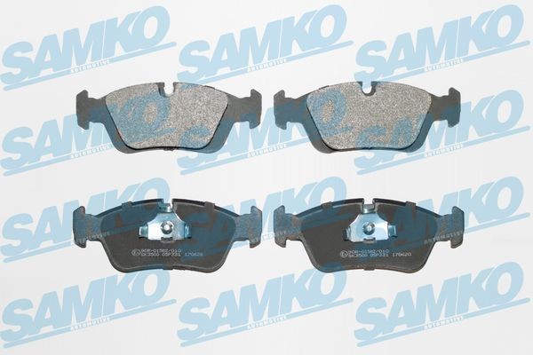 SAMKO Pastilhas de travão 5SP331 Pastilha de travão SAMKO Série 6 5SP331 baratos