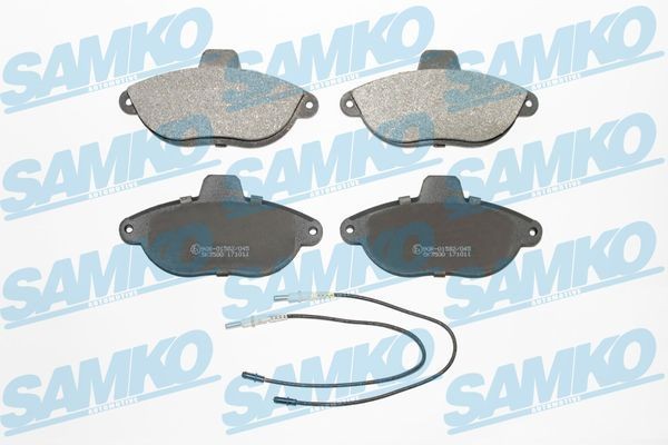 Bromsbelägg SAMKO 5SP346 SAMKO 5SP346 Bromsklossar keramiska Peugeot 806 2002