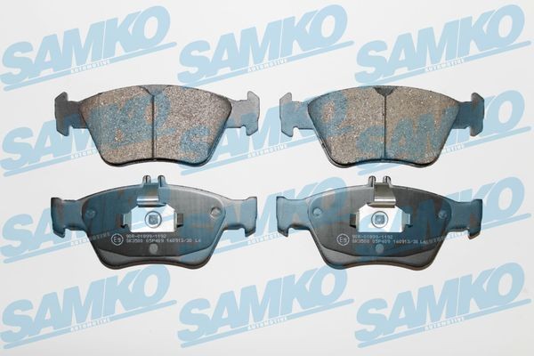 SAMKO Piduriklotsid 5SP409 5SP409 Piduriklotsid SAMKO MERCEDES-BENZ A-klass