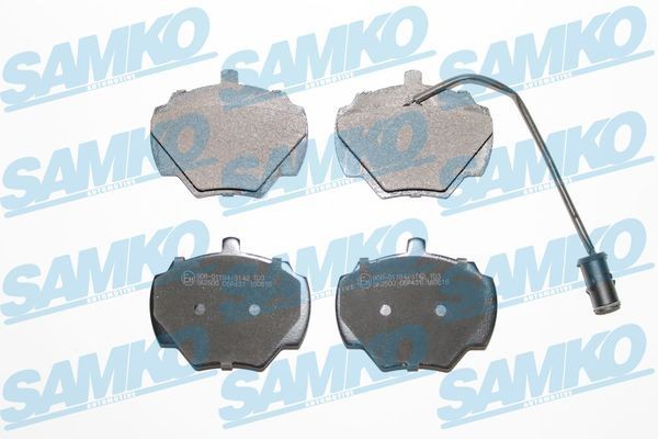 Bremseklosser SAMKO 5SP431 SAMKO 5SP431 Bremsebelegg til foran og bak Land Rover DISCOVERY 1999