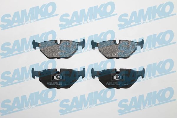 SAMKO Τακάκια φρένων 5SP463 5SP463 Τακάκια φρένων BMW Σειρά 6 SAMKO