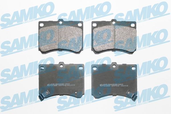 SAMKO Kit pastiglie freni 5SP510 SAMKO 5SP510 Pasticche Mazda 323 BF prezzo