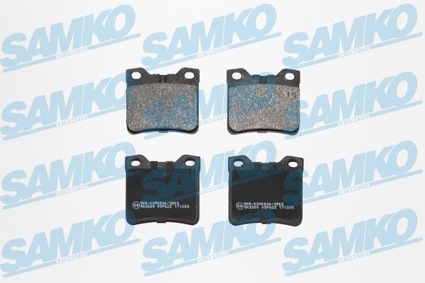 Bremseklodser SAMKO 5SP622 SAMKO 5SP622: Bremseklodser Peugeot 406 2004