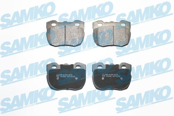 SAMKO Bromsbelägg 5SP742 SAMKO 5SP742 Bromsbelägg 110/127 (LDH) original