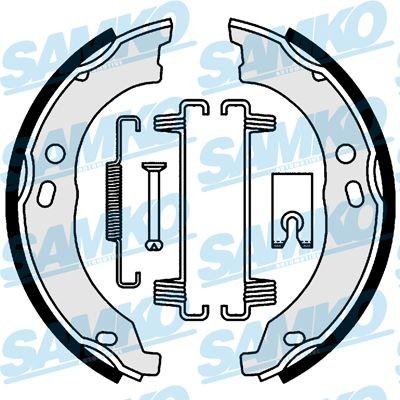 SAMKO Handbromsbackar 81003 81003 SAMKO Handbroms Peugeot