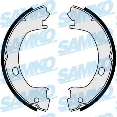 SAMKO Σετ σιαγόνων φρένων, χειρόφρενο 81015 SAMKO 81015 γνήσια Σιαγωνες φρενων Chrysler Voyager GS κόστος