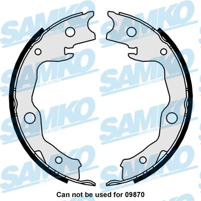 SAMKO Handbrake shoes 81034 SAMKO 81034 genuine Juke F15 emergency brake pads price