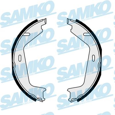 SAMKO Jogo de maxilas de travão, travão de estacionamento 81036 SAMKO 81036 Sapata de freio de mao Volvo XC90 1 baratos