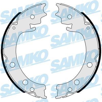 Jarrukenkäsarja, seisontajarru SAMKO 81041 SUZUKI SX4 2016 Käsijarrupalat SAMKO 81041