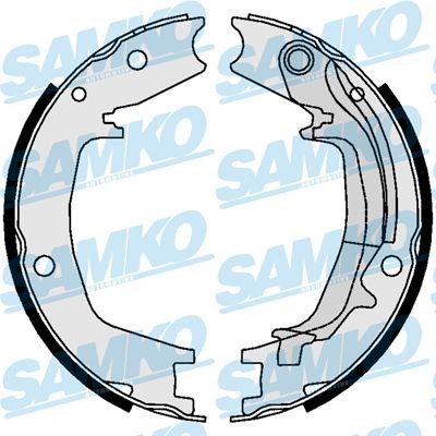 SAMKO Mâchoires de frein à main 81062 Hyundai GETZ Frein de secours SAMKO 81062