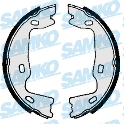 Piduriklotside komplekt, seisupidur SAMKO 82570 SAMKO 82570: Piduriklotside seisupidur Chevy AVEO 2007