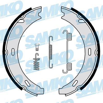 SAMKO Bremsebakkesæt, parkeringsbremse 84729 SAMKO Håndbremseklodser MITSUBISHI 84729