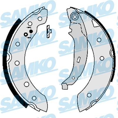 Kit ganasce freni SAMKO 87130 SAMKO 87130 Ganasce anteriore e posteriore Renault LAGUNA 2012