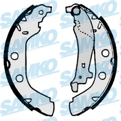 Piduriklotside komplekt SAMKO 87180 SAMKO 87180 Trummelpiduriklotsid eesmine ja tagumine Peugeot 406 2005