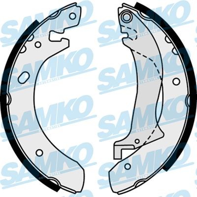 SAMKO Piduriklotside komplekt 87510 SAMKO 87510 Trummelpiduriklotsid Toyota PROACE originaal