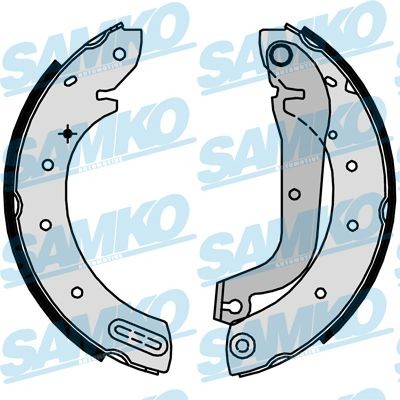 SAMKO Sada brzdových čeľustí 87640 SAMKO Brzdové čeluste NISSAN 87640