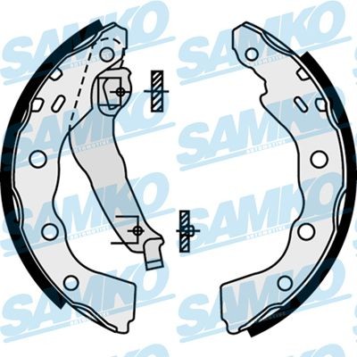 SAMKO Bromsbacksats 87740 MITSUBISHI bromsbackar SAMKO 87740