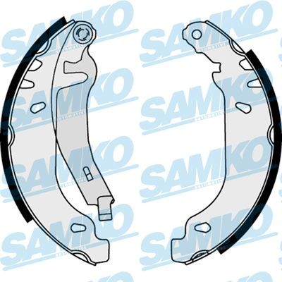 SAMKO Jeu de mâchoires de frein 87820 SAMKO 87820 Garnitures de freins Renault R21 B48 pas cher