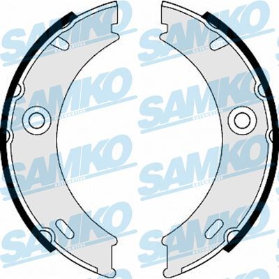 SAMKO Handbromsbackar 87970 87970 SAMKO parkeringsbroms Mercedes CLK