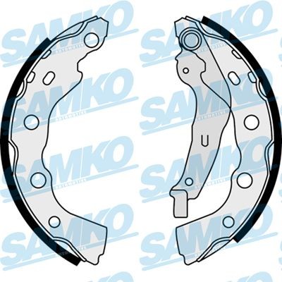 Σετ σιαγόνων φρένων SAMKO 87990 SAMKO 87990: Σετ σιαγωνες Mitsubishi SPACE STAR 2000