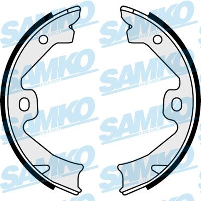 SAMKO Bremsebakkesæt, parkeringsbremse 88140 Håndbremseklodser SAMKO DUCATO 88140 billig