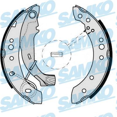 Piduriklotside komplekt SAMKO 88150 SAMKO 88150: Trummelpiduriklotsid Citroen C2 2011