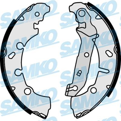 SAMKO Piduriklotside komplekt 88200 SAMKO Trummelpiduriklotsid BMW 88200