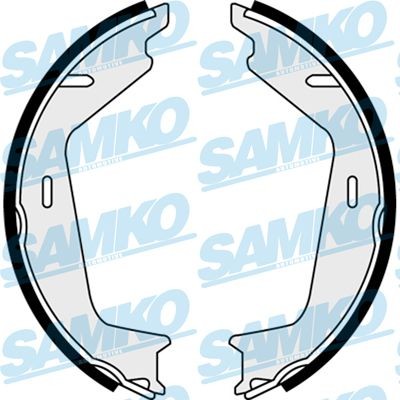 Jarrukenkäsarja, seisontajarru SAMKO 88260 SAMKO 88260: Käsijarrukengät Volvo S80 2013