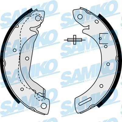 Remschoenset SAMKO 88500 SAMKO 88500: Remschoen Nissan TERRANO 2002