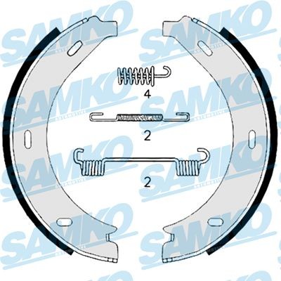 SAMKO Handbrake shoes 88740 88740 SAMKO emergency brake pads for DODGE