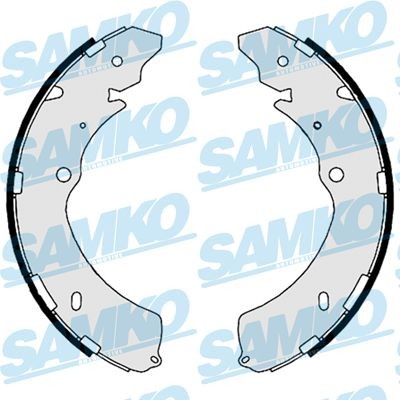 Sada brzdových čeľustí SAMKO 88910 SAMKO 88910: Brzdové čeluste Isuzu D-MAX 2014